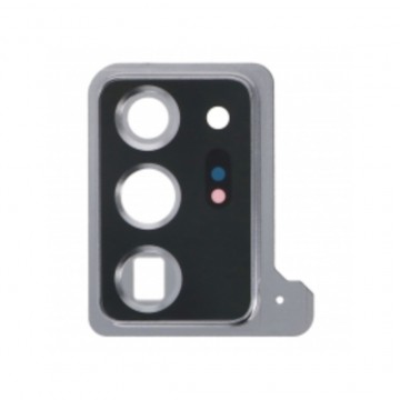 Lentille en verre caméra arrière pour Samsung Galaxy Note20 Ultra/Note20 Ultra 5G Blanc