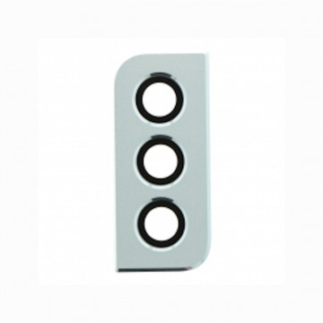 Lentille en verre caméra arrière pour Samsung Galaxy S21+ 5G / Argent Silver