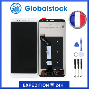 Ecran LCD + Vitre tactile pour Xiaomi Redmi 5 Plus Blanc + Outils
