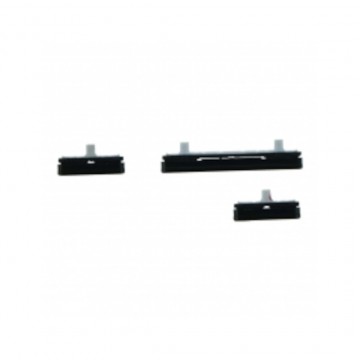 Pack boutons Volume et Power pour Samsung Galaxy Note 9 3 pcs ensemble Noir