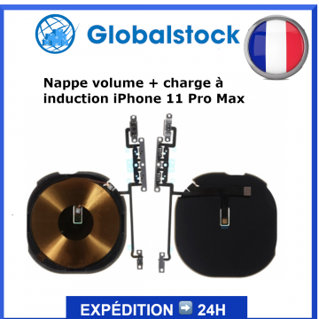 Nappe volume + charge à induction pour iPhone 11 Pro Max