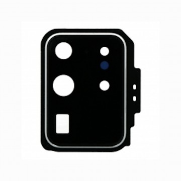 Lentille de caméra arrière et adhésif pour Samsung Galaxy S20 Ultra/S20 Ultra 5G Blanc