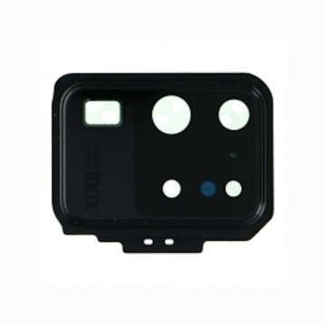 Lentille de caméra arrière et adhésif pour Samsung Galaxy S20 Ultra/S20 Ultra 5G Noir