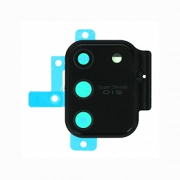 Lentille en verre caméra arrière pour Samsung Galaxy S10 Lite noir