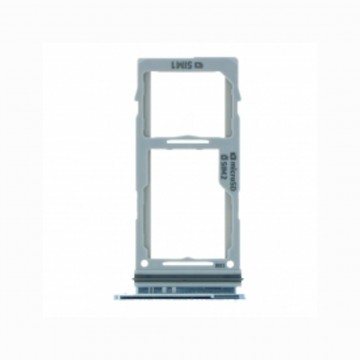 Tiroir de carte sim pour Samsung Galaxy S10/S10 Plus Dual Card Bleu