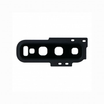 Lentille en verre caméra arrière pour Samsung Galaxy S10 noir