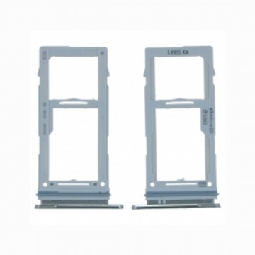Tiroir de carte sim pour Samsung Galaxy S10e Dual Card Blanc