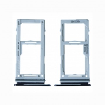 Tiroir de carte sim pour Samsung Galaxy S10e Dual Card Version noir