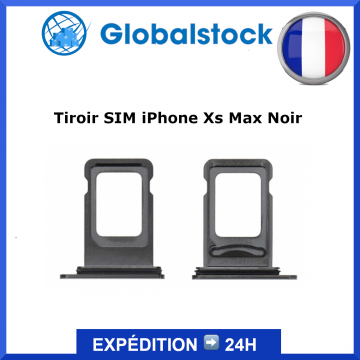 Tiroir SIM pour iPhone Xs Max Noir