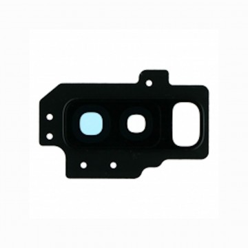 Lentille en verre caméra arrière pour Samsung Galaxy S9 Plus Noir