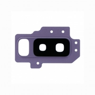 Lentille en verre caméra arrière pour Samsung Galaxy S9 Plus Avec Châssis Violet