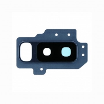 Lentille en verre caméra arrière pour Samsung Galaxy S9 Plus Avec Châssis Bleu
