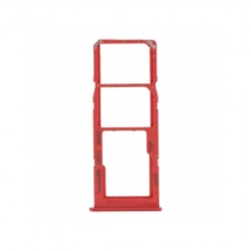 Tiroir de carte sim pour Samsung Galaxy A02 Double sim Rouge