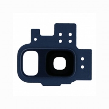 Lentille en verre caméra arrière pour Samsung Galaxy S9 Bleu