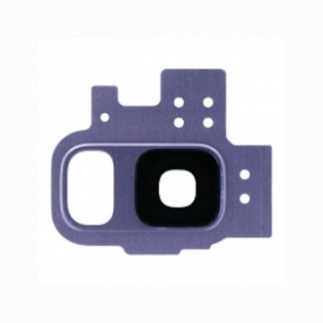 Lentille en verre caméra arrière pour Samsung Galaxy S9 Violet