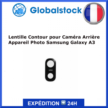 Lentille Contour pour Caméra Arrière Appareil Photo Samsung Galaxy A3