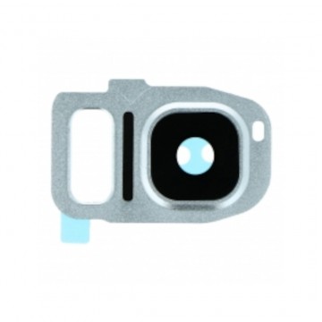 Lentille en verre caméra arrière pour Samsung Galaxy S7 edge Silver / Argent