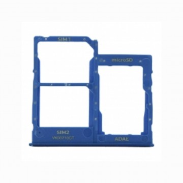 Tiroir de carte sim pour Samsung Galaxy A41 Dual Card Bleu