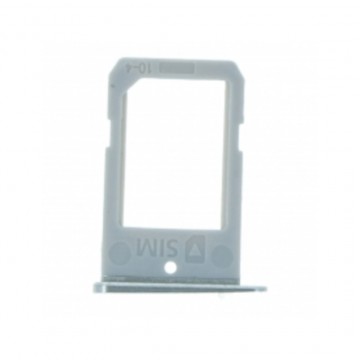 Tiroir de carte sim pour Samsung Galaxy S6 edge Single Card Blanc