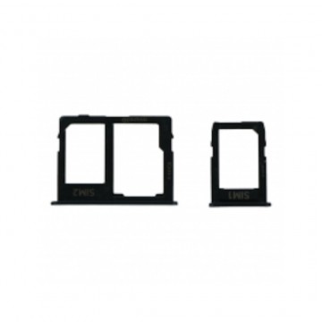 Tiroir de carte sim pour Samsung Galaxy J4 Core J410 Dual Card Version Noir