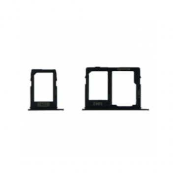 Tiroir de carte sim pour Samsung Galaxy J2 Core J260 Dual Card noir