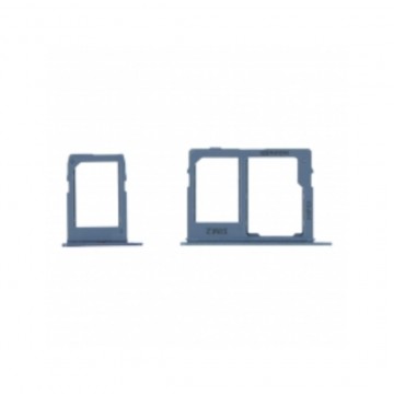 Tiroir de carte sim pour Samsung Galaxy J2 Core J260 Dual Card / Argent Silver