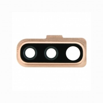 Lentille en verre caméra arrière pour Samsung Galaxy A70 / Or Gold