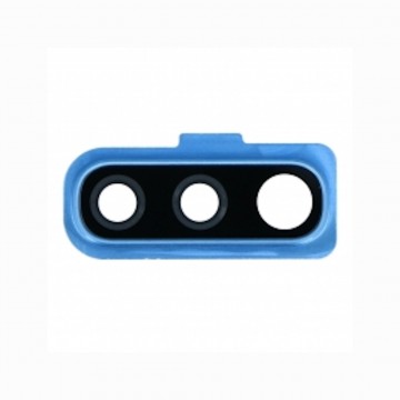 Lentille en verre caméra arrière pour Samsung Galaxy A70 Bleu