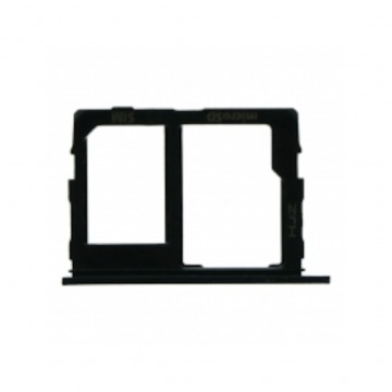Tiroir de carte sim pour Samsung Galaxy J7 (2018) Dual Card noir