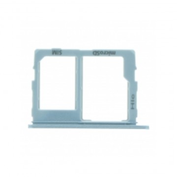 Tiroir Double SIM PREMIUM pour Samsung Galaxy J7 (2018) Bleu