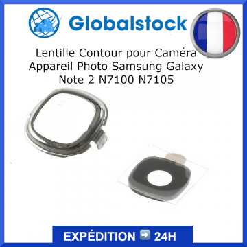 Lentille Contour Caméra Appareil Photo pour Samsung Galaxy Note 2 N7100 N7105