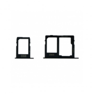 Tiroir Carte SIM et Micro SD pour Samsung Galaxy J6/J4/J8 Dual Card noir