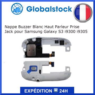 Nappe Buzzer Blanc Module haut-parleur pour Prise Jack pour Samsung Galaxy S3 i9300 i9305