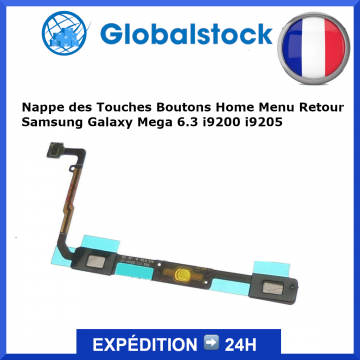 Nappe des Touches Boutons Home Menu Retour pour Samsung Galaxy Mega 6.3 i9200 i9205