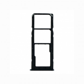 Tiroir de carte sim pour Samsung Galaxy A20/A50/A30 Dual Card Noir