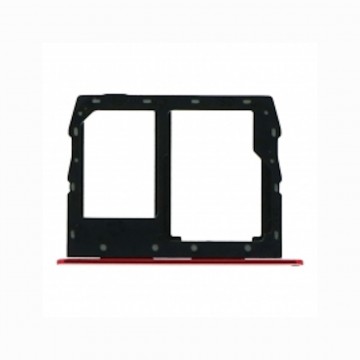Tiroir de carte sim pour Samsung Galaxy A6s Dual Card Rouge