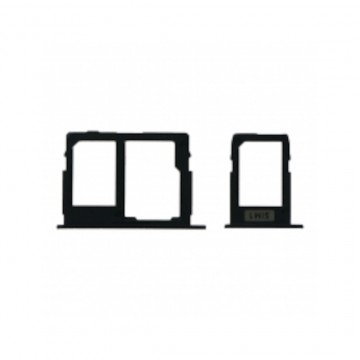 Tiroir de carte sim pour Samsung Galaxy J7 Max/J7 Neo Dual Card Noir