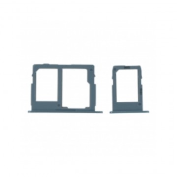 Tiroir de carte sim pour Samsung Galaxy J7 Pro Dual Card Version Bleu