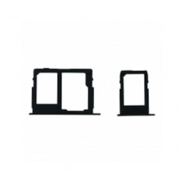 Tiroir de carte sim pour Samsung Galaxy J7 Pro Dual Card Version Noir