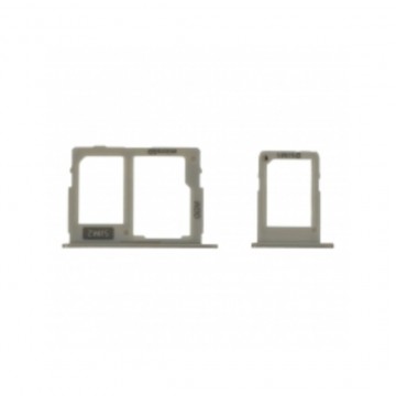 Tiroir de carte sim pour Samsung Galaxy J7 Pro Dual Card / Or Gold