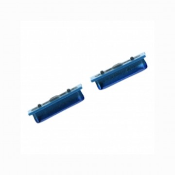 Touche latéral ( volume et power) pour Samsung Galaxy A7 (2018) 2pcs in one set Bleu