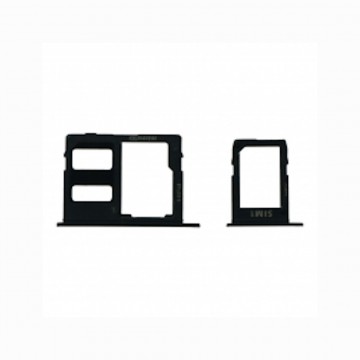 Tiroir de carte sim pour Samsung Galaxy A6 Plus 2018/A6 2018 Single Card Noir