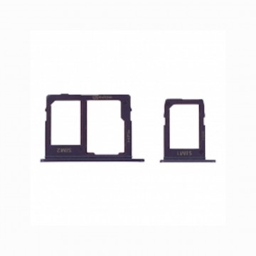 Tiroir de carte sim pour Samsung Galaxy A6 Plus 2018/A6 2018 Dual Card Violet