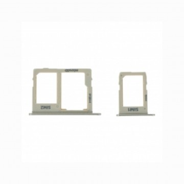 Tiroir de carte sim pour Samsung Galaxy A6 Plus 2018/A6 2018 Dual Card / Or Gold