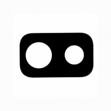 Lentille de caméra arrière pour Samsung Galaxy A6 Plus 2018 noir