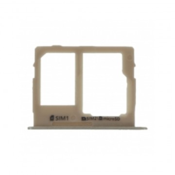 Tiroir de carte sim pour Samsung Galaxy C8 C7100 Dual Card Version / Or Gold