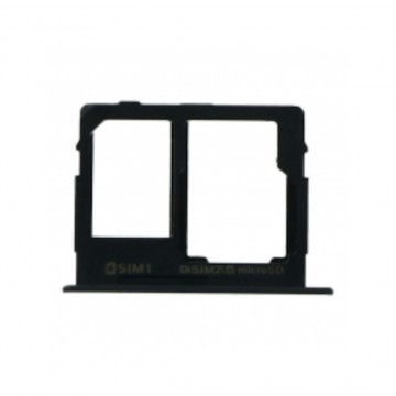 Tiroir double SIM + SD pour Samsung Galaxy C8 C7100 Noir