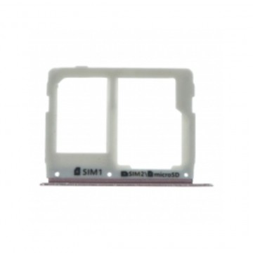 Tiroir de carte sim pour Samsung Galaxy C5 Pro Dual Card Version rose