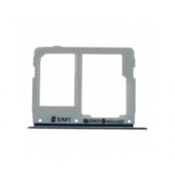 Tiroir de carte sim pour Samsung Galaxy C7 Pro Dual Card Version Bleu