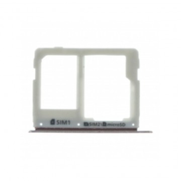 Tiroir de carte sim pour Samsung Galaxy C7 Pro Dual Card Version rose